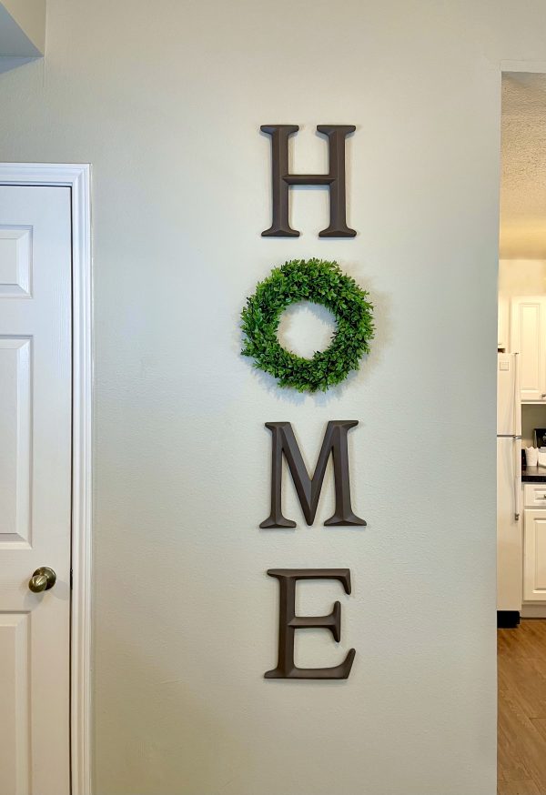 Home Letters with Boxwood Wreath (more colors available) - Image 7