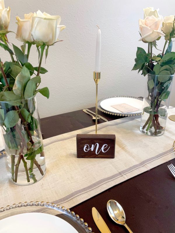 Wedding table numbers (small)