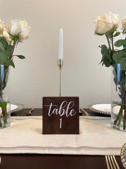 Wedding table numbers (large)