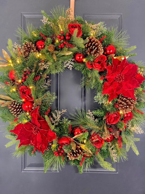 Light Up Christmas Wreath
