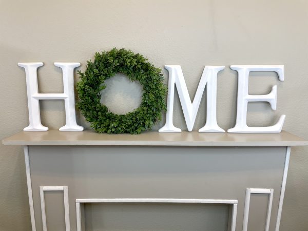 Home Letters with Boxwood Wreath (more colors available) - Image 8