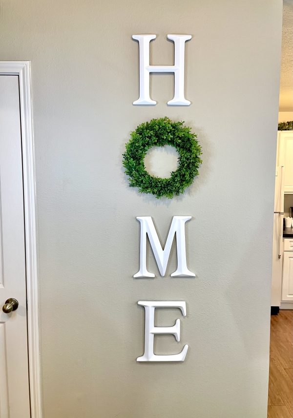 Home Letters with Boxwood Wreath (more colors available) - Image 9
