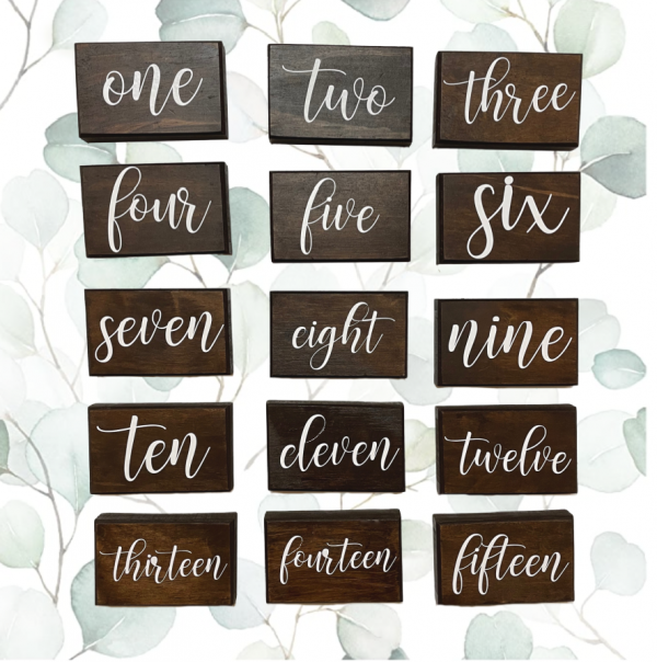 Wedding table numbers (large) - Image 3
