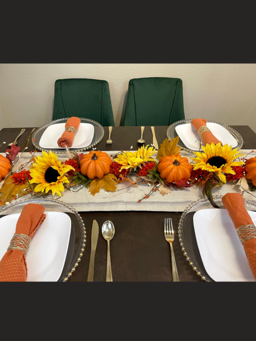 Sunflower and Pumpkin Garland