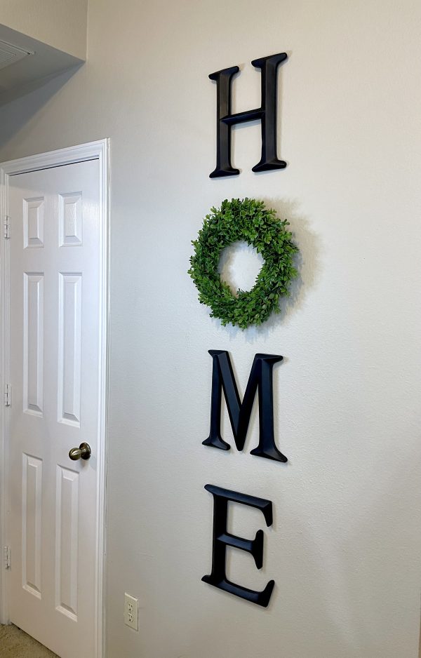 Home Letters with Boxwood Wreath (more colors available) - Image 4
