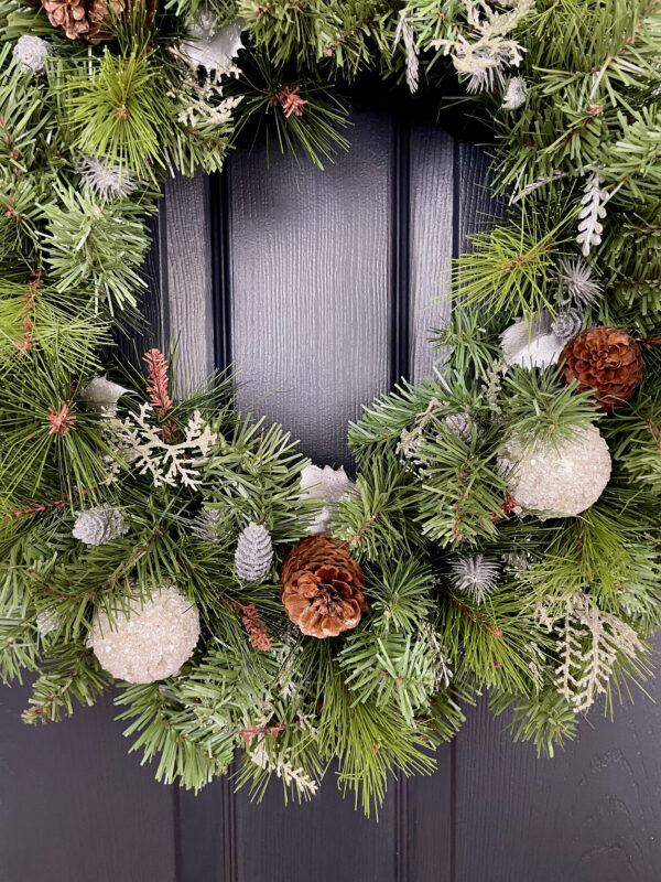 Metallic Silver or Gold Pine Wreath - Image 7