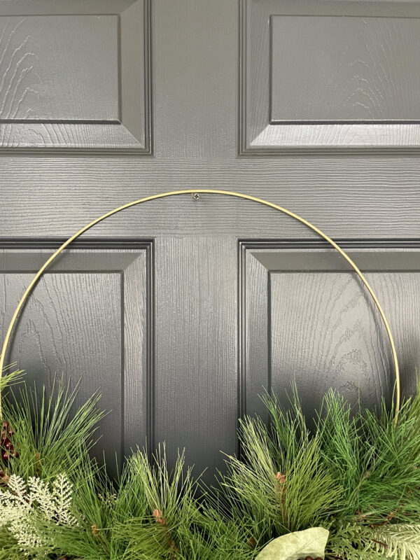 Gold Hoop Christmas Wreath - Image 6