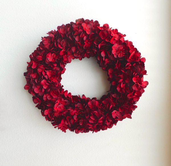 Home Letters with Red Hydrangea Wreath (more colors available) - Image 5