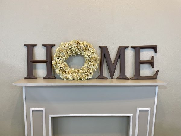Home Letters with Red Hydrangea Wreath (more colors available) - Image 6