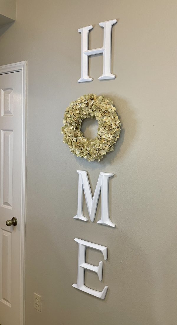 Home Letters with Beige Hydrangea Wreath (more colors available) - Image 5