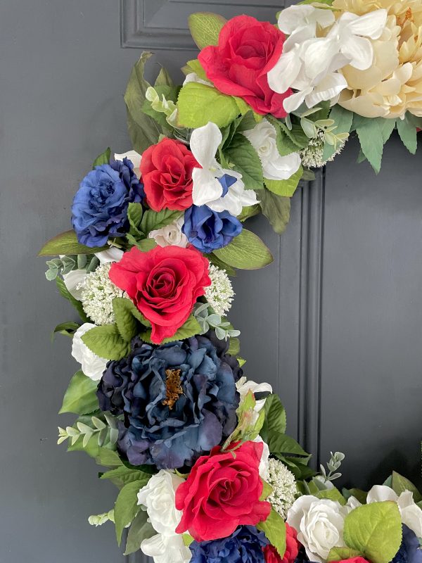 26 inch Patriotic Wreath - Image 3