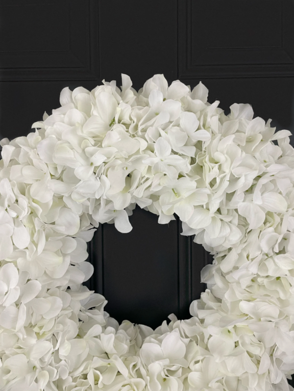 White Hydrangea Wreath - Image 4
