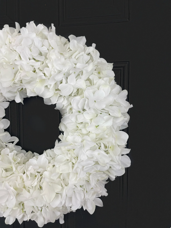 White Hydrangea Wreath - Image 5