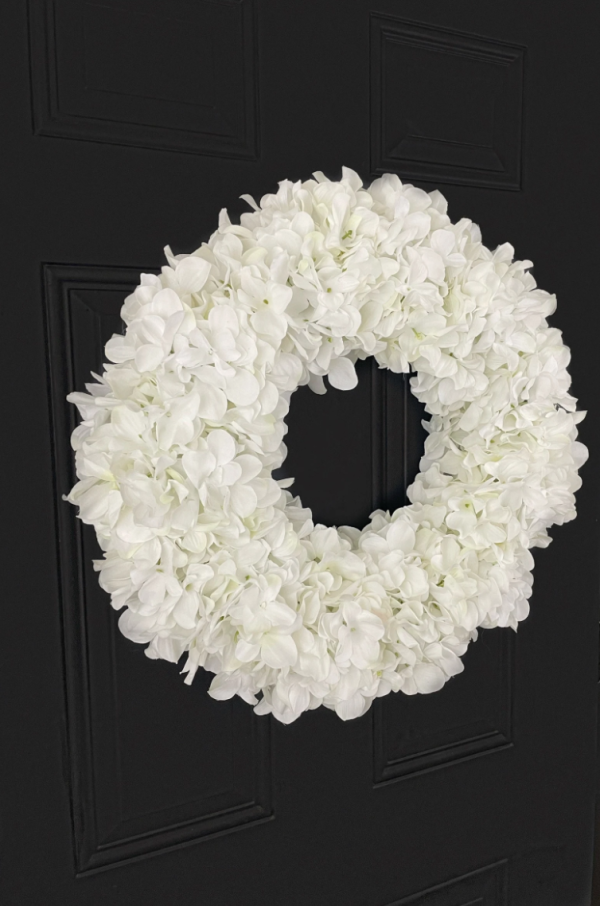 White Hydrangea Wreath - Image 7