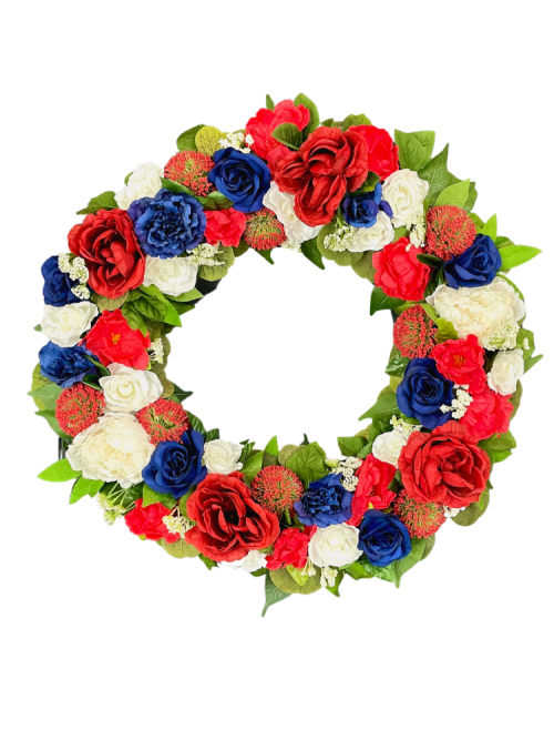 Patriotic Rose Wreath