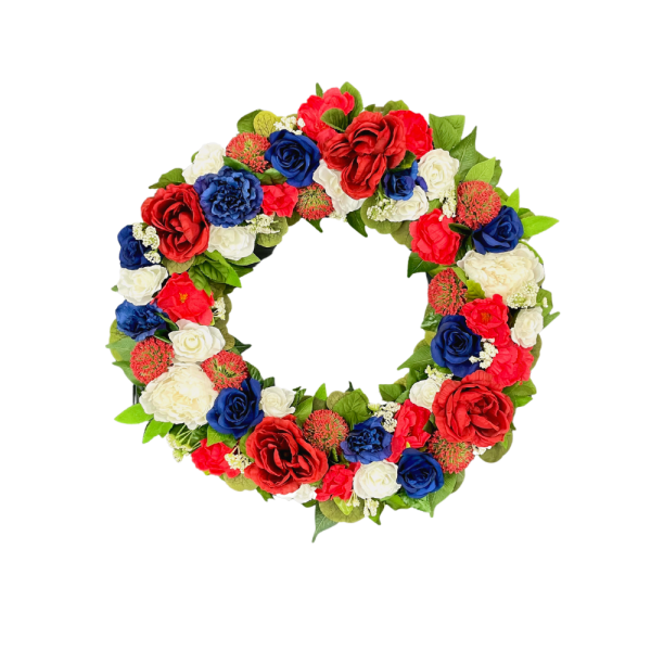 Patriotic Rose Wreath