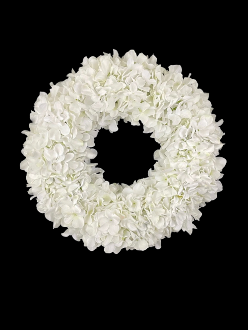 White Hydrangea Wreath