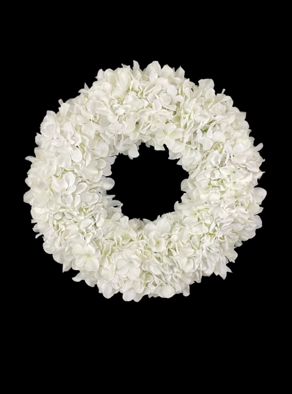 White Hydrangea Wreath