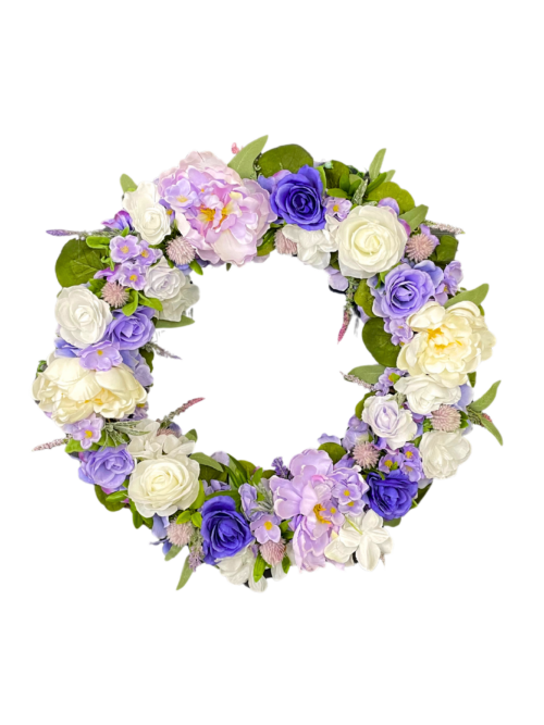 Lavender Peony Wreath