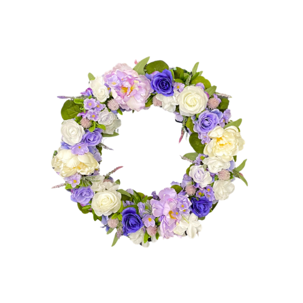 Lavender Peony Wreath
