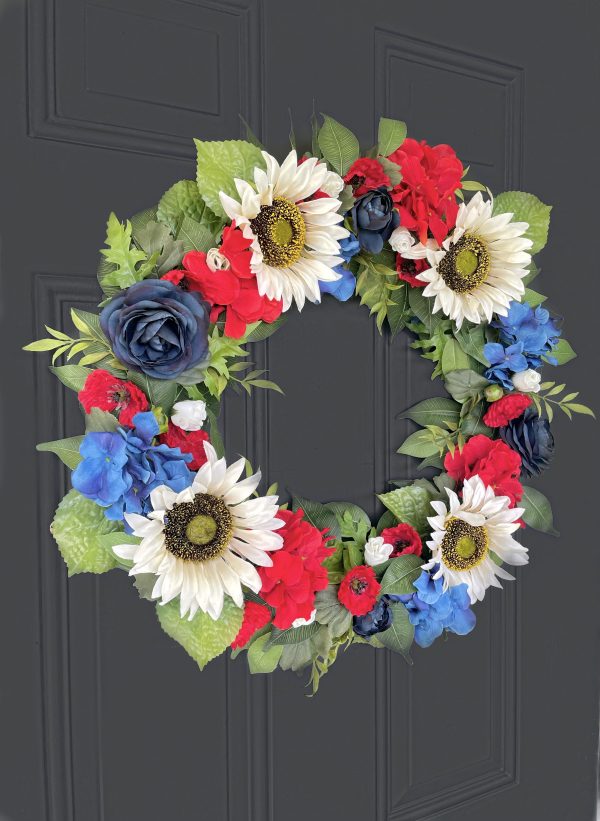 Patriotic Sunflower Wreath - Image 7