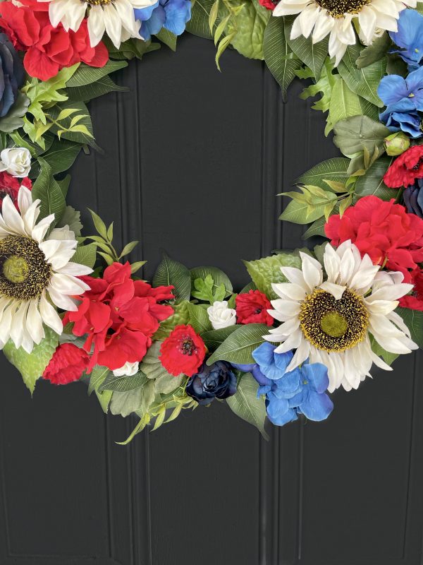 Patriotic Sunflower Wreath - Image 6