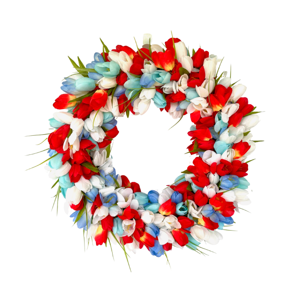 Patriotic Tulip Wreath