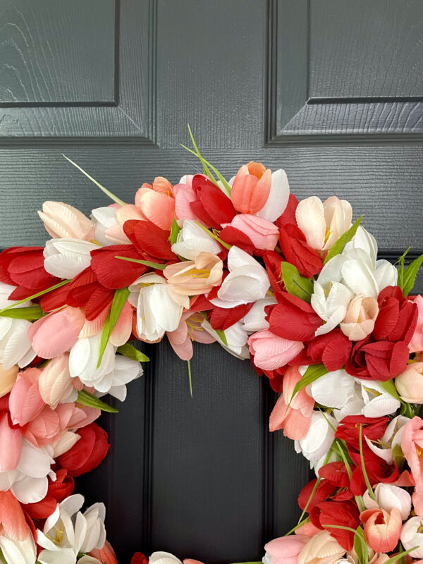 Valentine's Day Tulip Wreath - Image 4