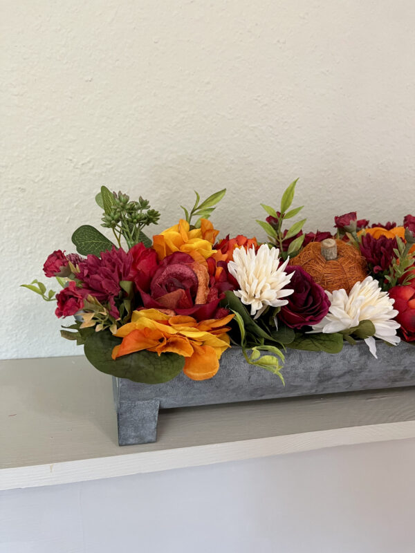 Red and Orange Pumpkin Centerpiece - Image 4