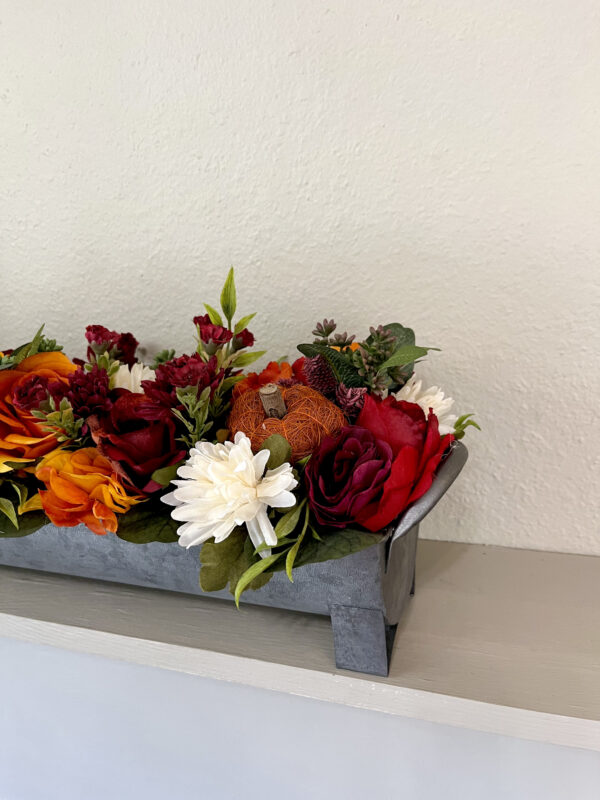 Red and Orange Pumpkin Centerpiece - Image 5