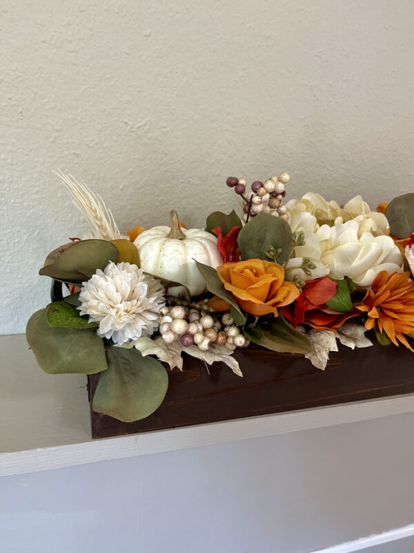 Orange and Green Pumpkin Centerpiece - Image 5