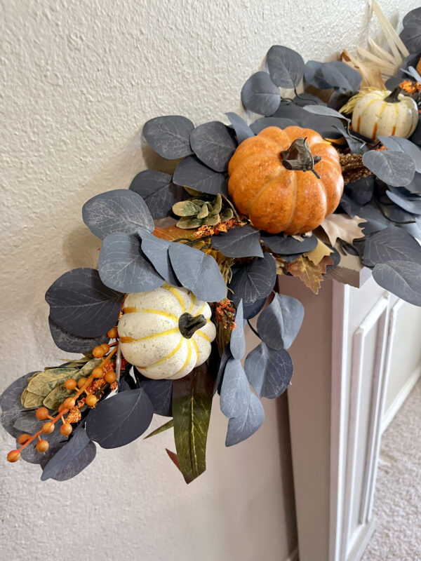 Orange and Navy Pumpkin Garland - Image 4
