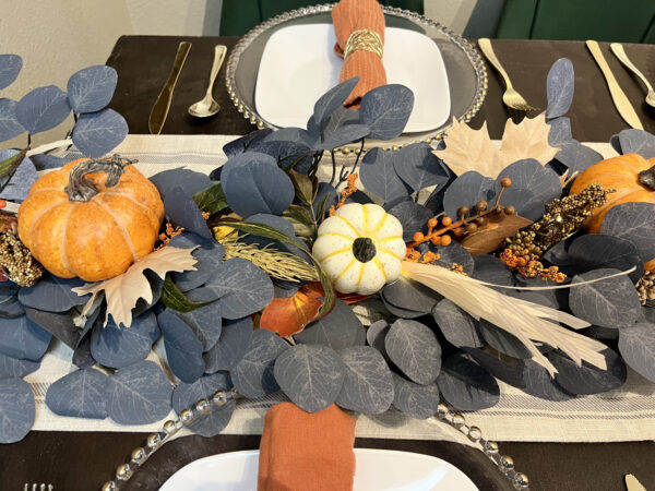 Orange and Navy Pumpkin Garland - Image 3