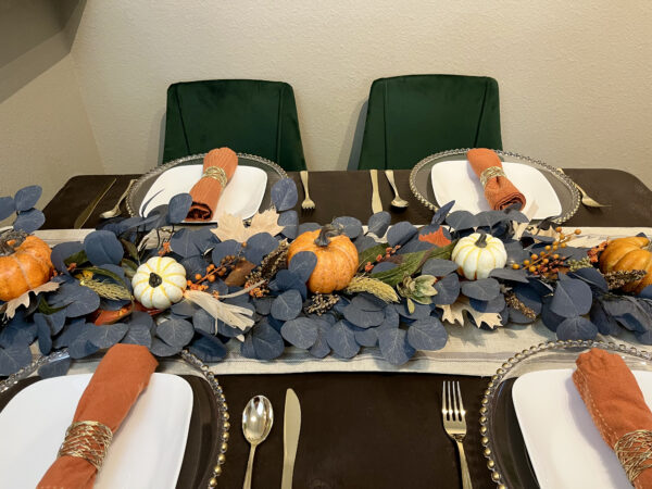 Orange and Navy Pumpkin Garland - Image 2