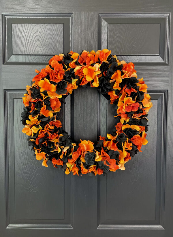 Halloween Hydrangea Wreath - Image 2
