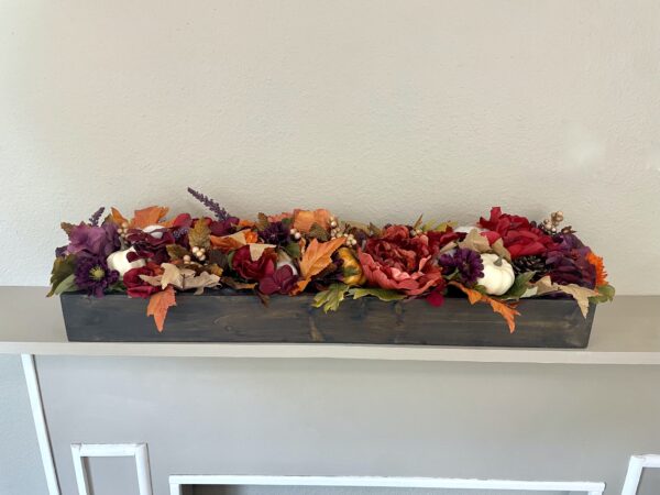 Plum and White Pumpkin Centerpiece - Image 7