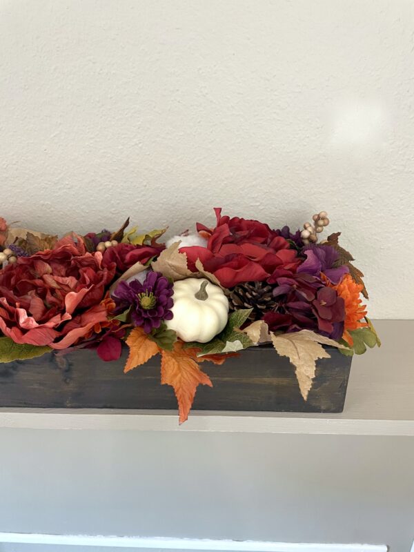 Plum and White Pumpkin Centerpiece - Image 6