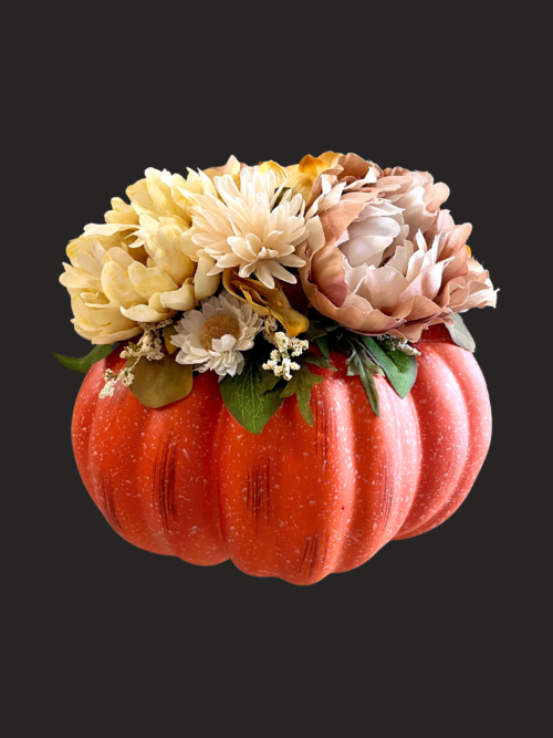 Orange Flower Pumpkin