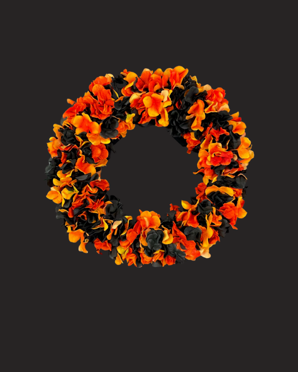 Halloween Hydrangea Wreath