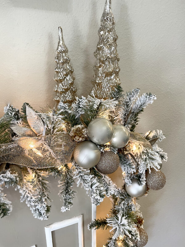 Flocked Gold Ornament Garland (available as a set) - Image 7