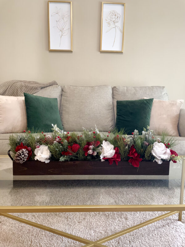 Snowy Rose Christmas Centerpiece - Image 3