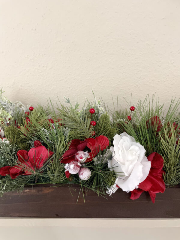 Snowy Rose Christmas Centerpiece - Image 6