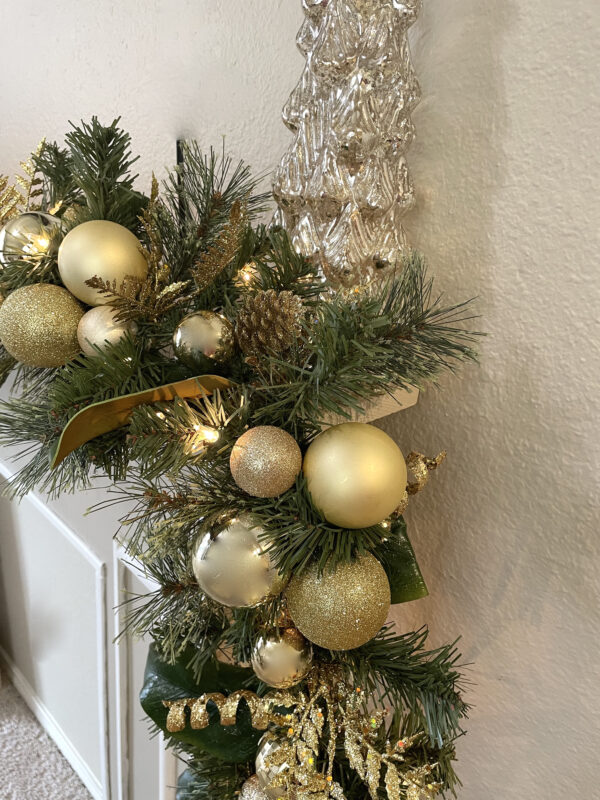 Gold Ornament Magnolia Garland - Image 7