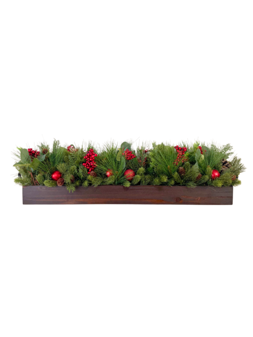 Christmas Berry and Pine Centerpiece