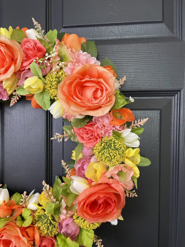 Yellow and Orange Floral Wreath - Image 5