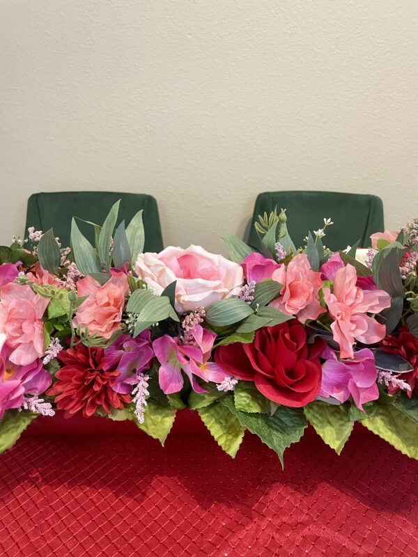 Valentines Day Centerpiece in metal tray - Image 7