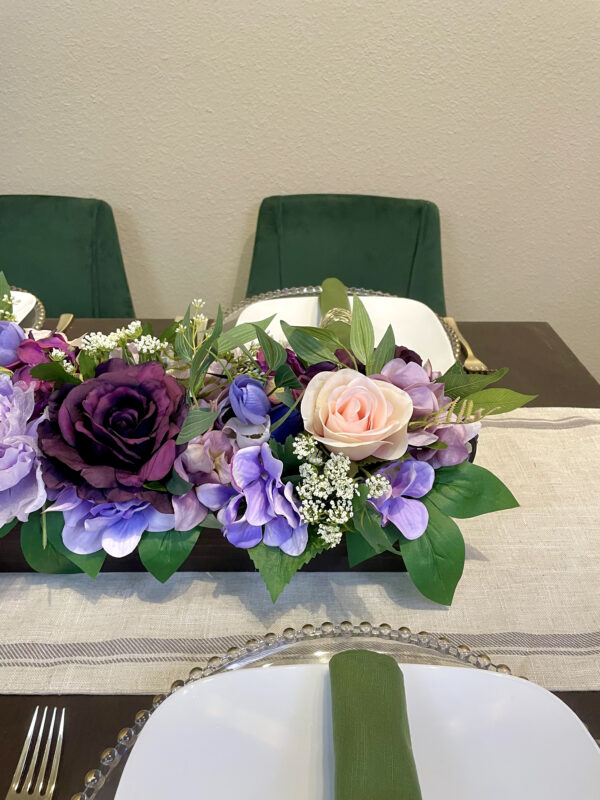 Purple Peony Centerpiece - Image 4