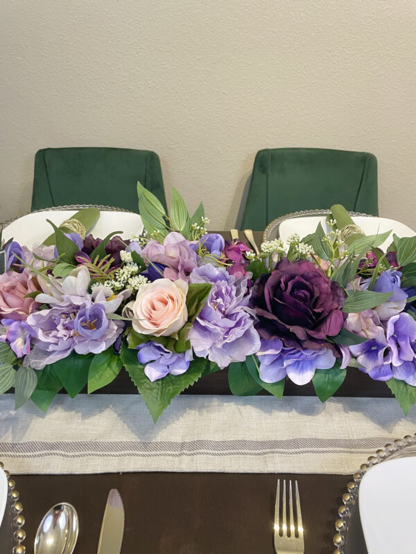 Purple Peony Centerpiece - Image 5