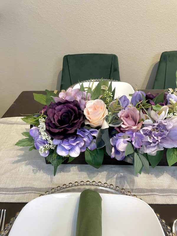 Purple Peony Centerpiece - Image 6