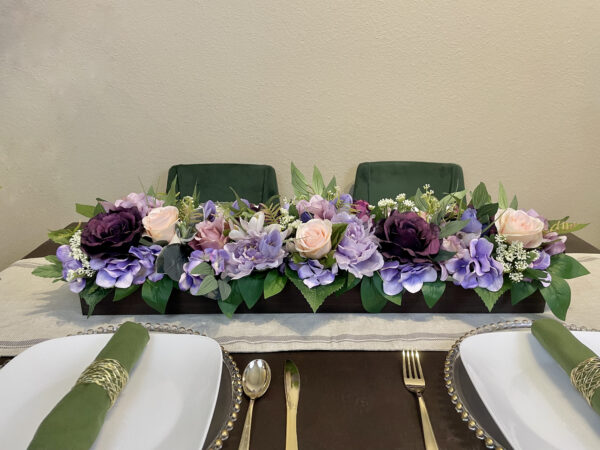 Purple Peony Centerpiece - Image 2